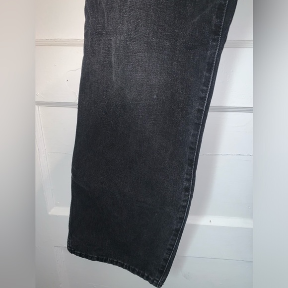 Express black relaxed straight‎ low rise jeans size 14 long - Picture 7 of 12